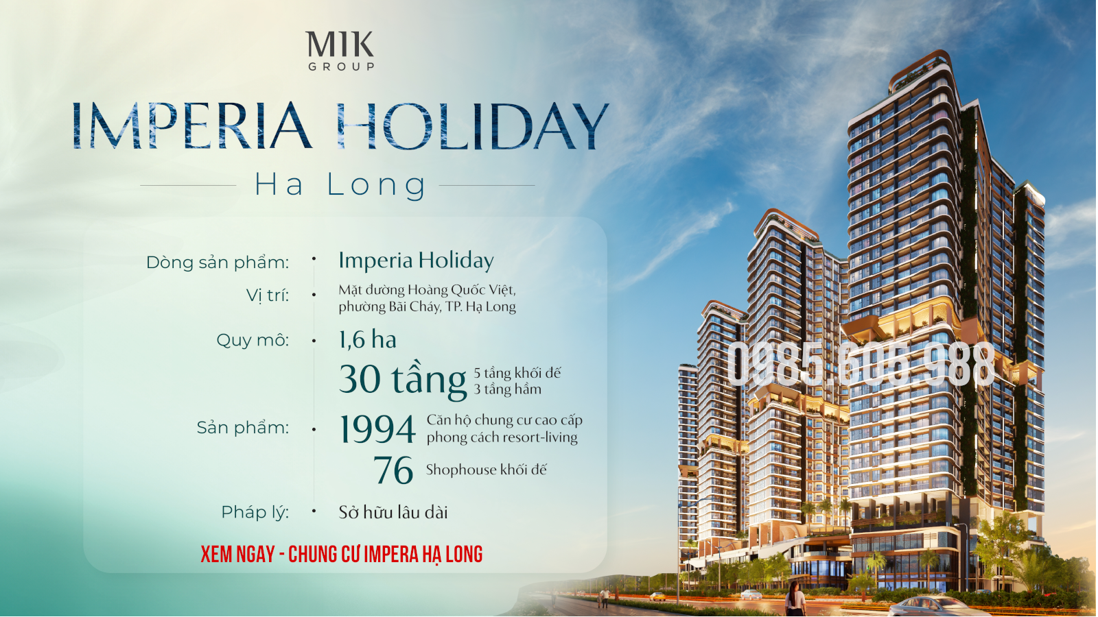 Chung cư Imperia Hạ Long2.1 tỷ/căn